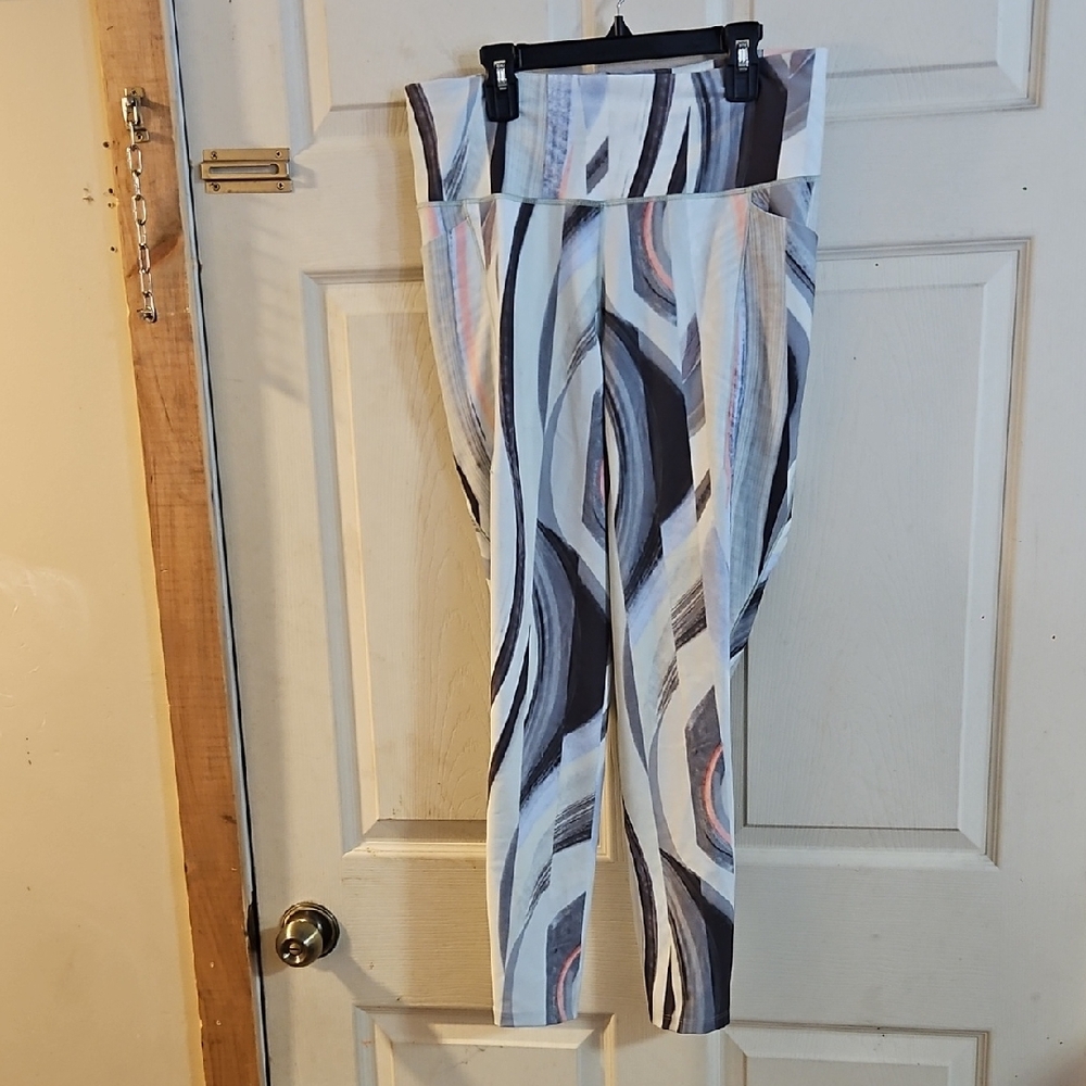 CALIA POWERMOVE HIGH RISE LEGGING: ALL OVER PRINT: NEW WITH TAGS: SIZE L